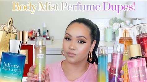 body mist dupes for perfume